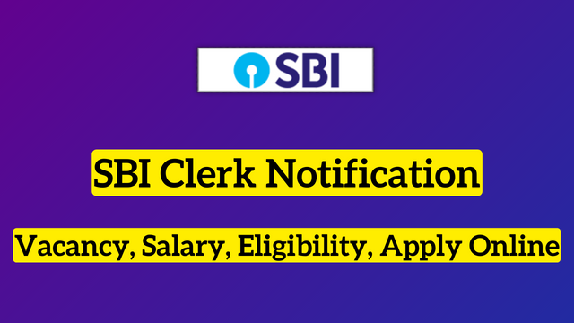 SBI Bank Clerk Vacancy 2023